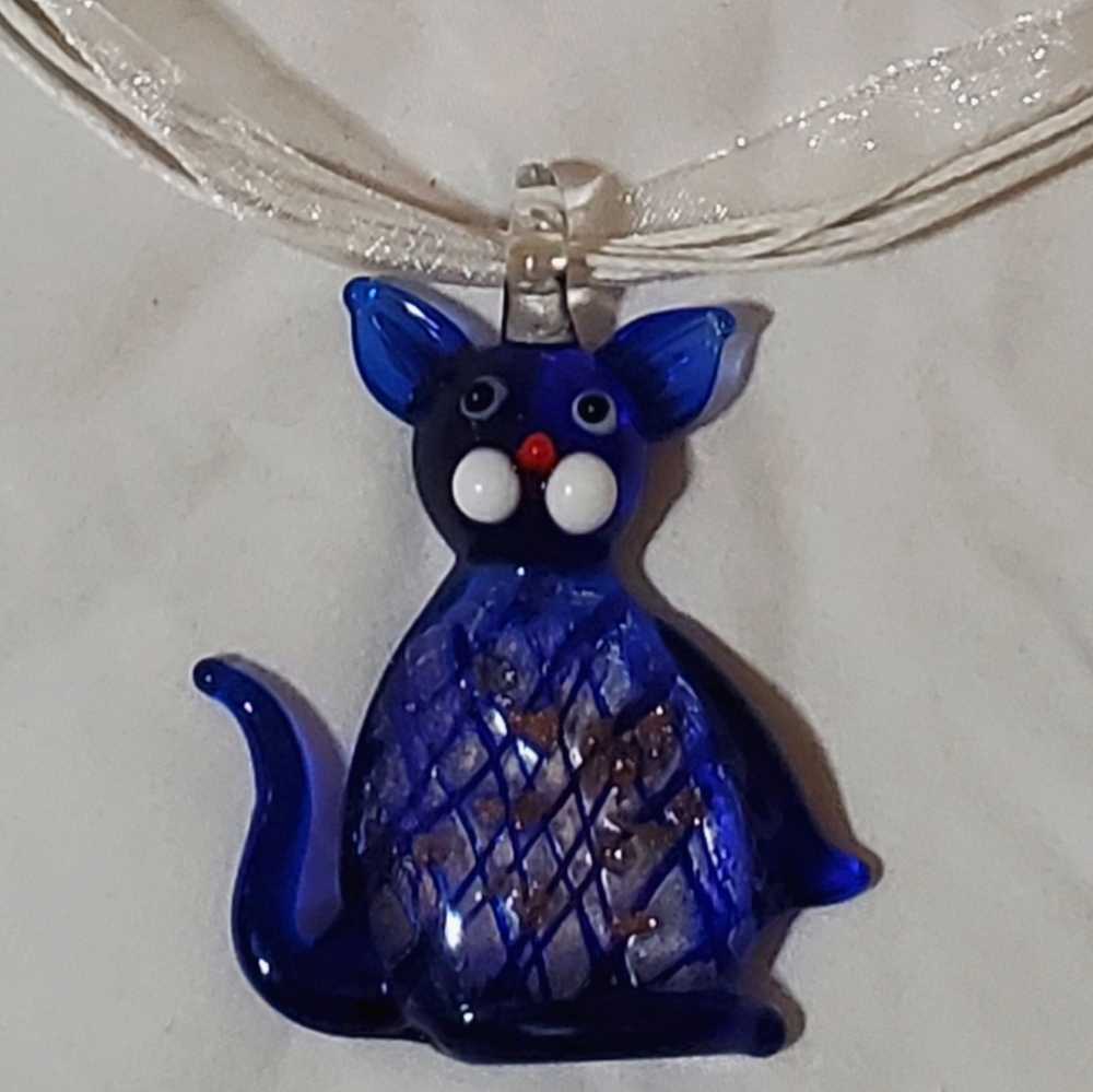 3 pc. Blown Glass Pendants